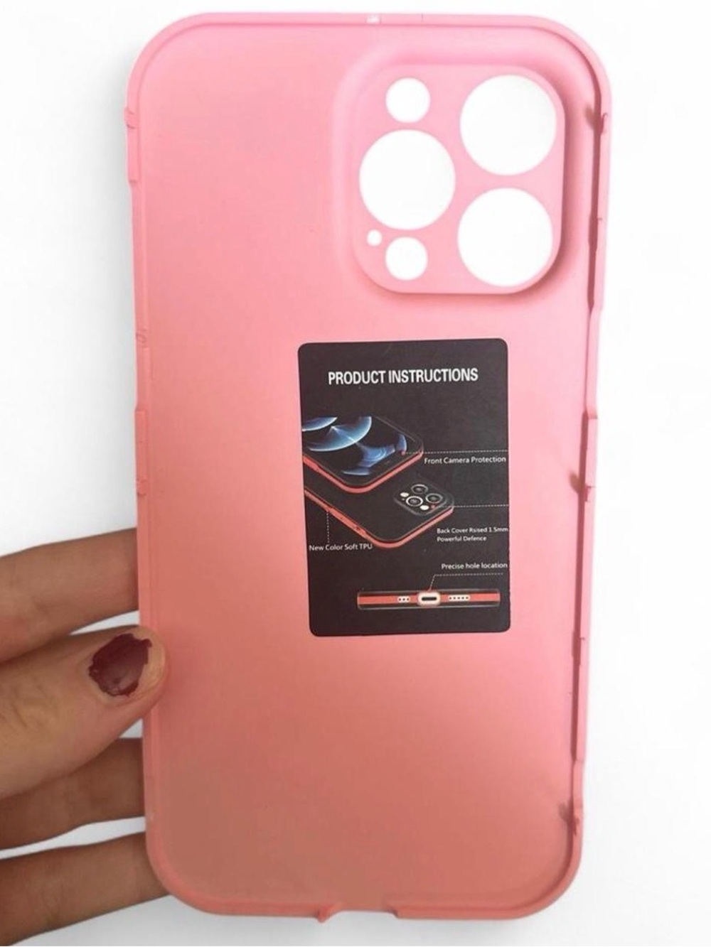 Pink and Gray Phone Case (iPhone 14 Pro Max)